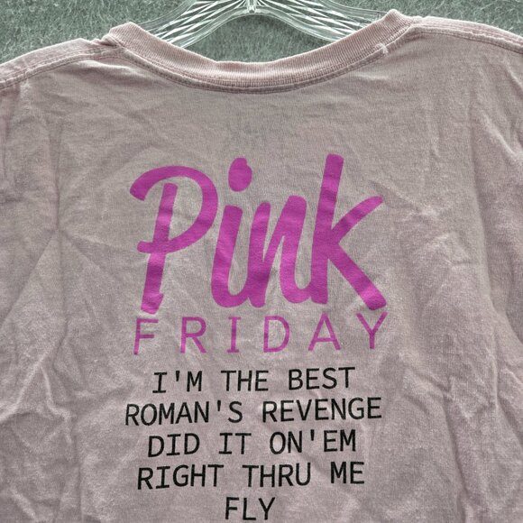 Nicki Minaj Women Top XL Pink Shirt Pink Friday Graphic Short Sleeve‎ Tee - Picture 7 of 11